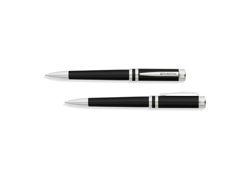 Franklin Covey FC0032-1 - Freemont Deco Black Lacquer Ball-Point Pen 