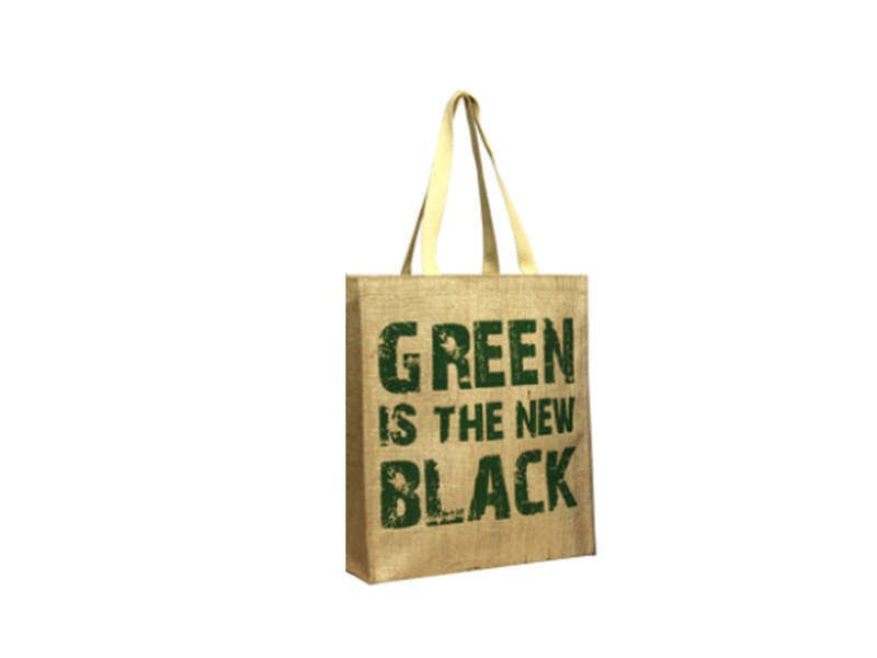 8 JUTE BAG WITH ONE COLOUR PRINT