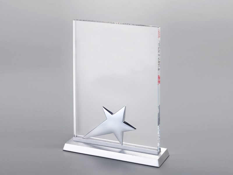 Plaque with Silver Star and base