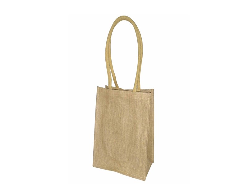 4 Jute Bag Short Cotton Cord Handle ( 65 cm end to end )