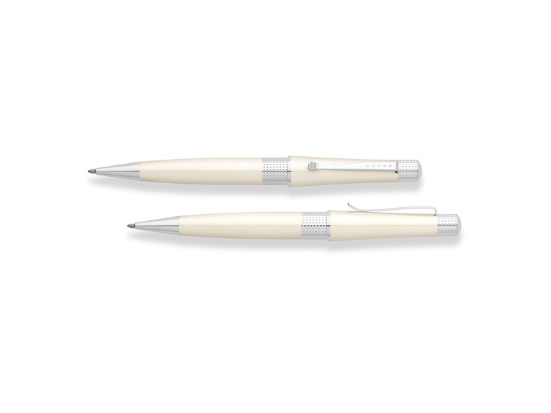 Cross AT0492-2 - Beverly Pearlescent White Lacquer Ball-Point Pen 