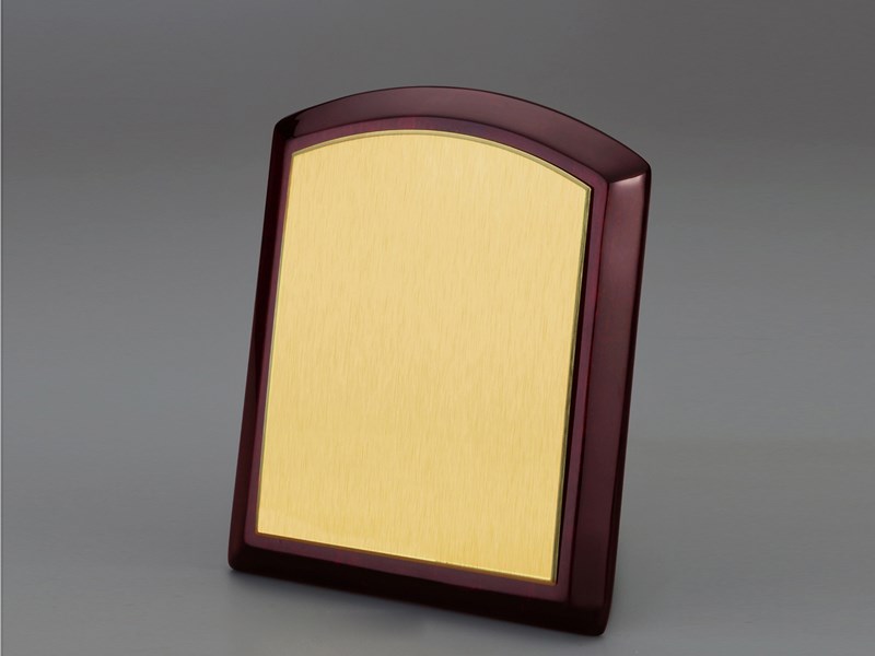 Rectangular Plaque with gold plate