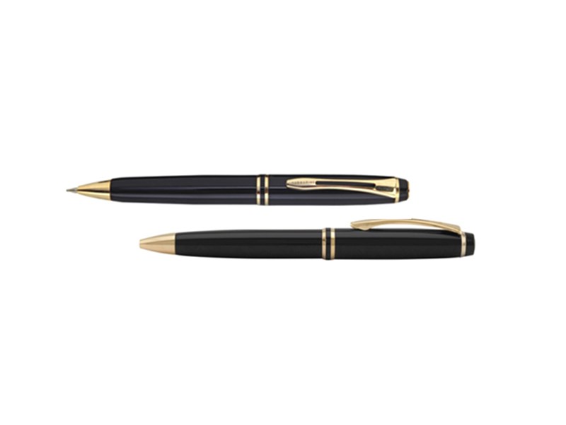 METAL BALL PEN BLACK AND GOLD